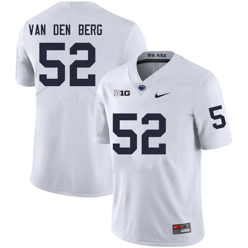 NCAA Nike Men's Penn State Nittany Lions Jordan van den Berg #52 College Football Authentic White Stitched Jersey XGN1198PN